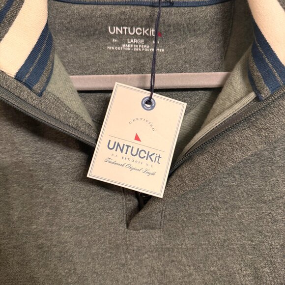 Untuckit Half zip pullover mens Large - Picture 2 of 4